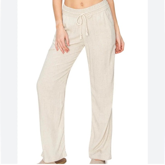 Angel Kiss Pants - < Angel Kiss Cream Wide Leg Pants Relaxed Fit >